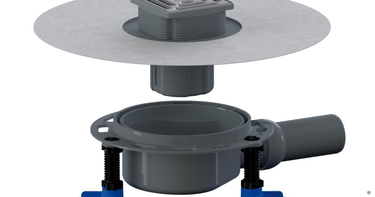 floor drain DallDrain Select, DN 50, 100 x 100 mm