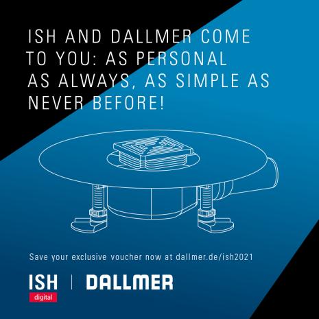Dallmer's innovations at the ISH digital “As personal as ever and simpler than ever before”