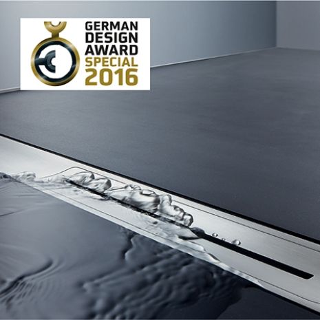 Doceniona jakość: German Design Award 2016 dla odpływu liniowego CeraFloor